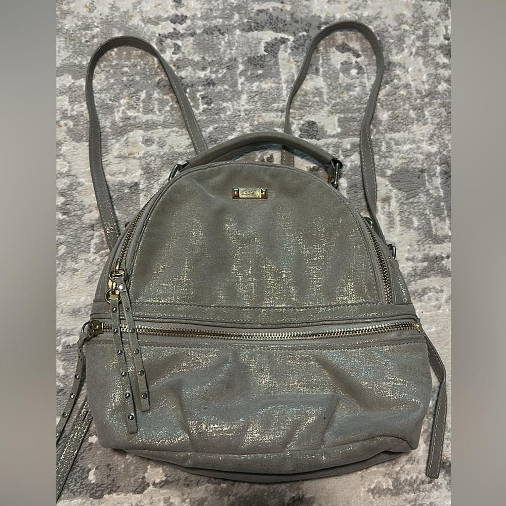 Joe Fresh Shimmering Silver Backpack